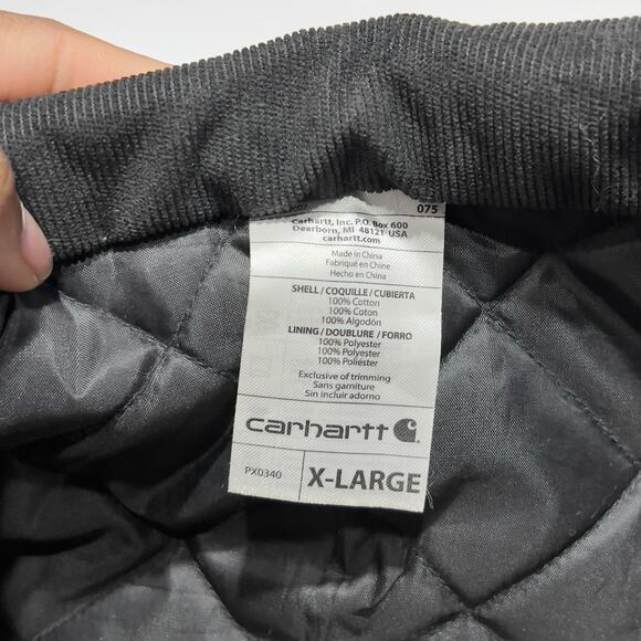 Carhartt Dog Chore Coat Brown Canvas Quilt Lined Work Jacket Size XL - Picture 6 of 6